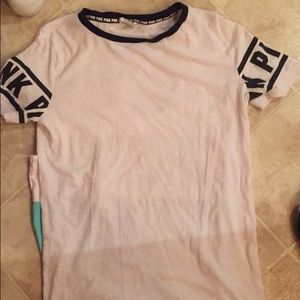 A white, PINK shirt