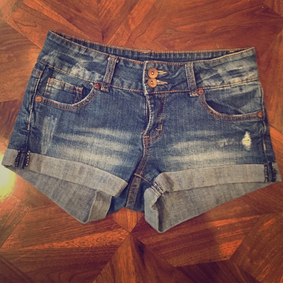 Denim shorts