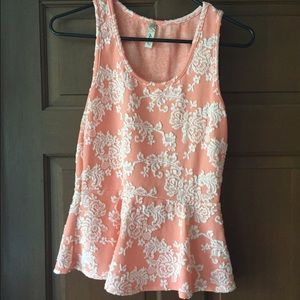 Pink floral Bella top