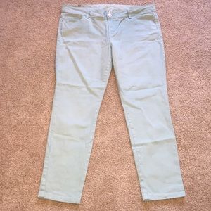 LC Lauren Conrad Pastel Turquoise Jeans Size 16