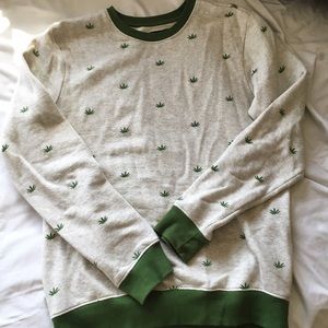 ♡ Marijuana Pot Leaf Pullover Sweatshirt ♡