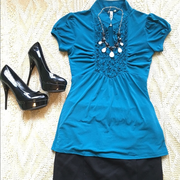 💙Deep turquoise blouse 💙