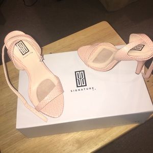 Blush Snake Skin Heels