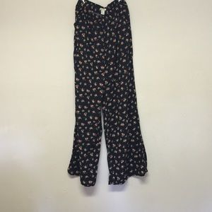 Floral print pants