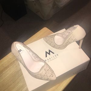 Soft Pink Floral Heels