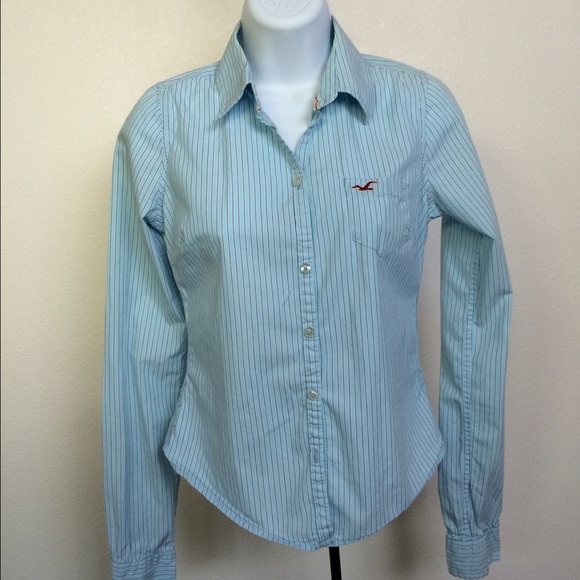 Hollister Fitted  Pin Striped Top