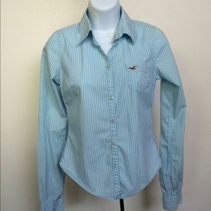 Hollister Fitted  Pin Striped Top