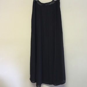 Black maxi skirt
