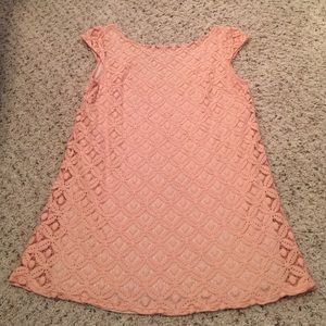 H&M Peach Lace Tunic Size Small/Medium