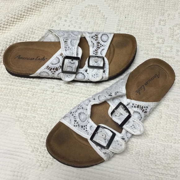 american eagle footbed sandals