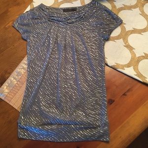 The Limited XS Grey and Silver Blouse