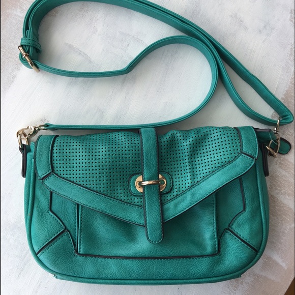 ⛱SALE⛱ Turquoise Perforated Bag - Picture 2 of 4