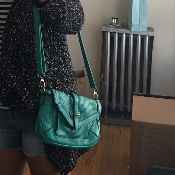 ⛱SALE⛱ Turquoise Perforated Bag - Picture 3 of 4