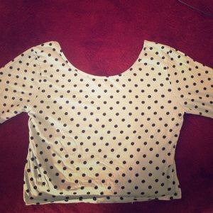 Charlotte Russe Long sleeved crop top
