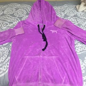 PINK light purple hooded sweatshirt