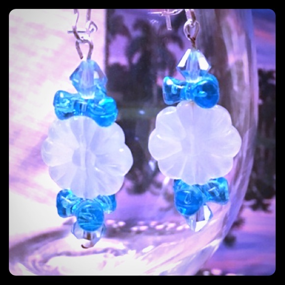 Cute glass bead earrings