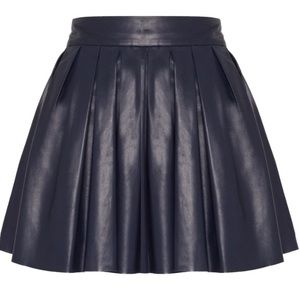 🎀Sold 🎉Alice + Olivia lamb leather pleated skirt