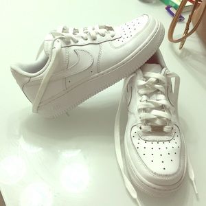 White Nike Air Forces