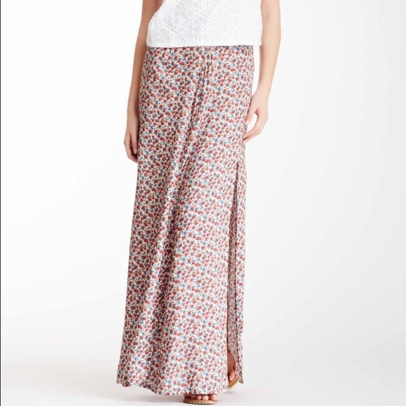 Print Maxi Skirt