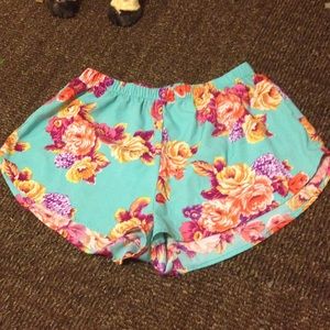 Floral print shorts