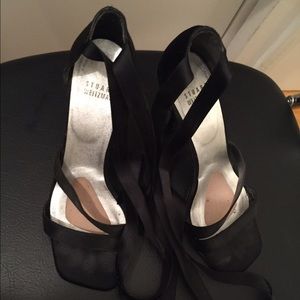 Stuart Weirzman lace up heel sandals
