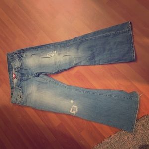 Lucky brand size distressed jeans