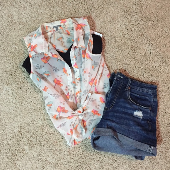 Charlotte Russe bird print too