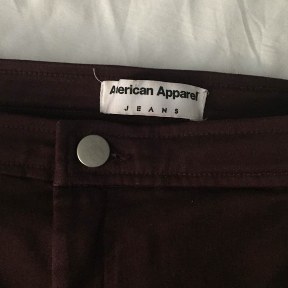 AA truffle (burgundy) easy jeans
