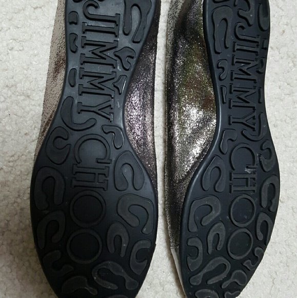 Authentic Jimmy Choo GLITTER SKIMMER FLATS - Picture 4 of 4