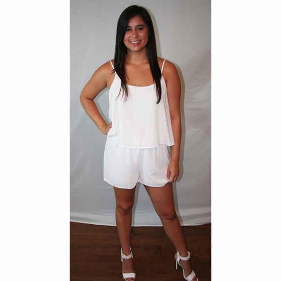 White Layer Romper