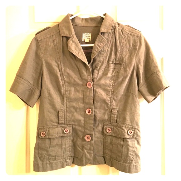 Short sleeve button up jacket/blazer - Picture 1 of 2
