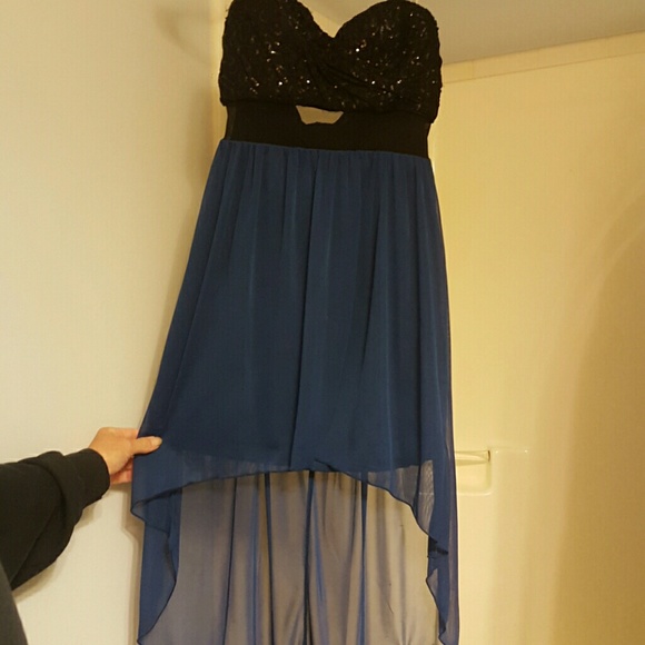 Dark blue and black dress