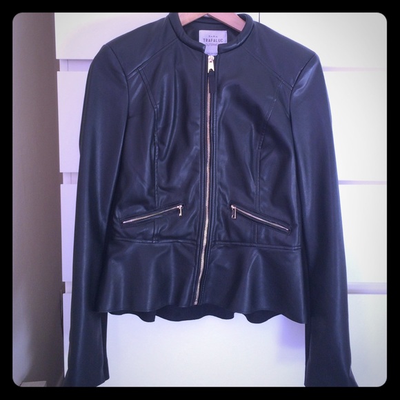 zara brand new leather jacket