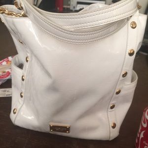 *RARE* Michael Kors Delaney tote w/logo all over