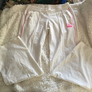 White Nike draw string pant