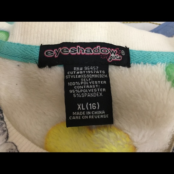 Super cozy printed sweatshirt: girls xl size 16 - Picture 4 of 4