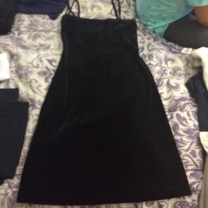 Open back velvet bodycon dress