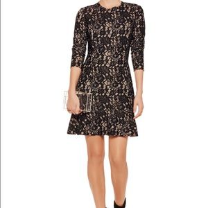 Just Cavalli long sleeve black lace dress