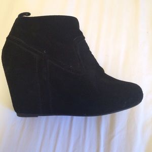 Dolce Vita black suede wedges