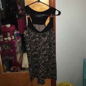 Black and gray Fox dress