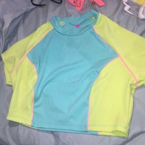 VICTORIA SECRET crop RASHGUARD