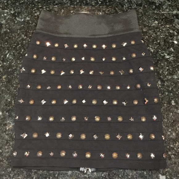 Gorgeous Black Studded Skirt Size: XS