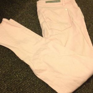 Sweet pink colored skinny jeans