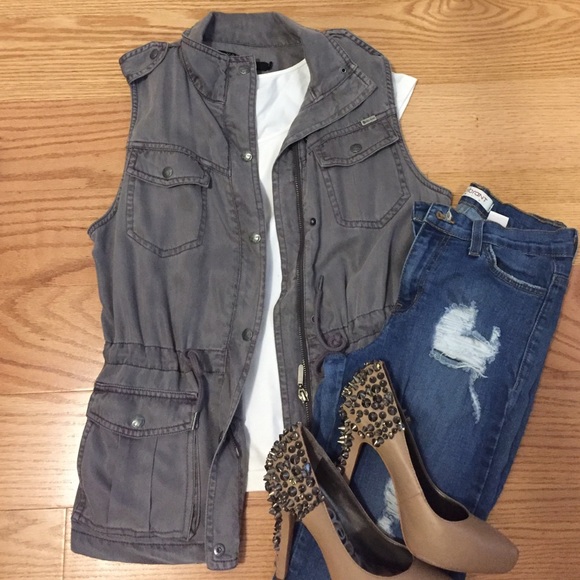 max jeans utility vest
