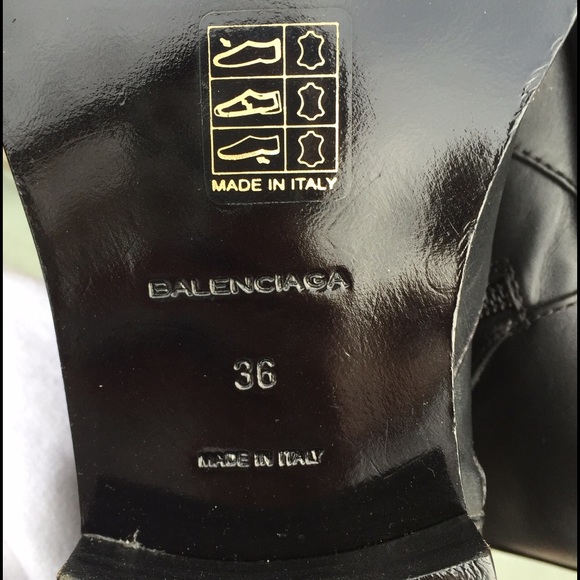 [Balenciaga] Black Knee High Riding Boots (NWOB!) - Picture 3 of 4