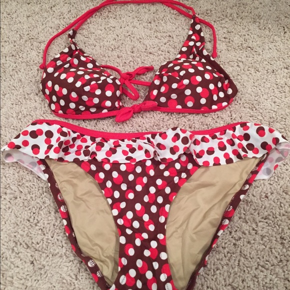 Victoria's Secret pink and white bikini