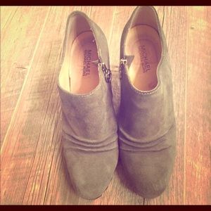Michael Kors Grey Suede Booties