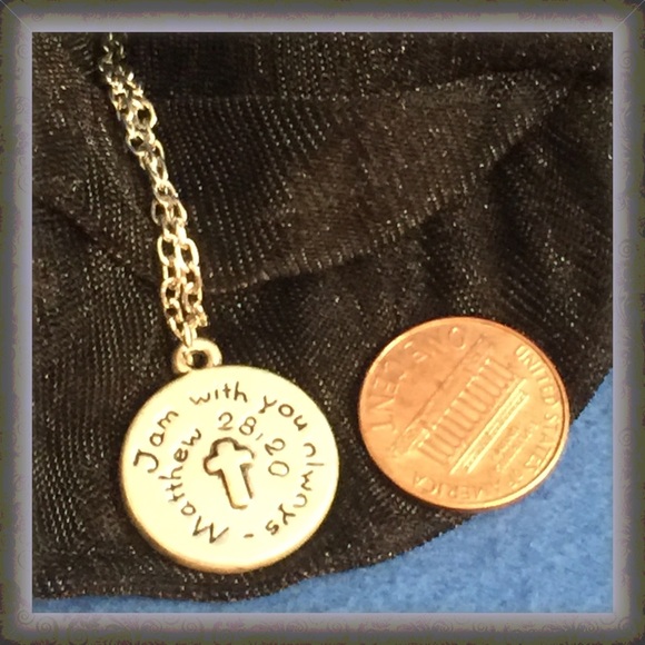 Bible Verse Necklace: "I am with you always"... - Picture 3 of 4