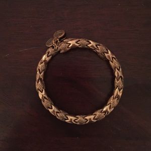 Alex and Ani Gold detailed wrap bracelet