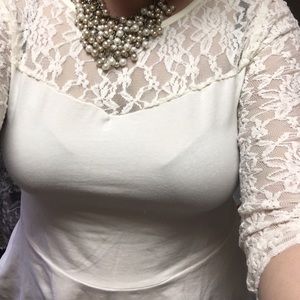 Laced long sleeved top